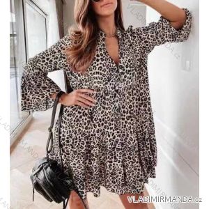 Sommerkleid Langarm geblümte Damen (UNI S / L) ITALIAN FASHION IMK20150