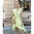 Sommerkleid Langarm geblümte Damen (UNI S / L) ITALIAN FASHION IMK20150