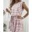 Kleid mit Knöpfen und geknöpften Damen (uni s-m) ITALIAN FASHION IM2203948