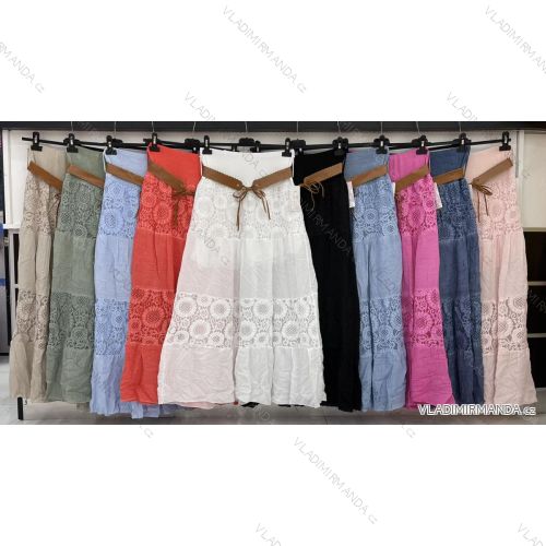Kleid mit 3/4 Ärmeltasche für Damen (uni sl) ITALIAN Fashion IM3181746