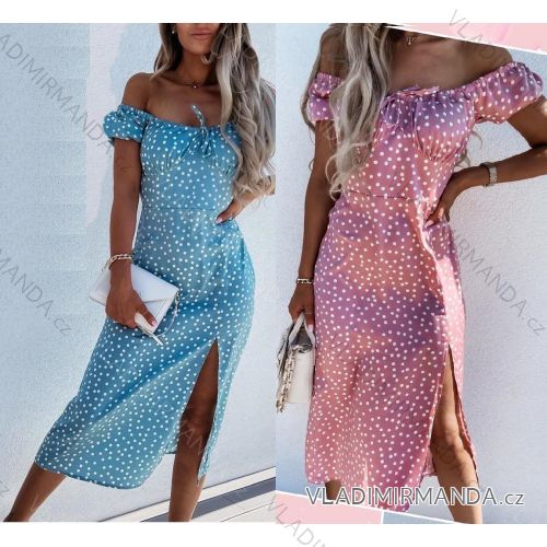 Kleid mit 3/4 Ärmeltasche für Damen (uni sl) ITALIAN Fashion IMWD20527