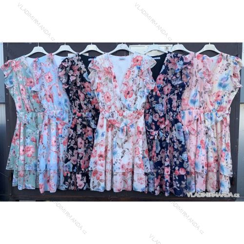 Kleid mit 3/4 Ärmeltasche für Damen (uni sl) ITALIAN Fashion IM3181746