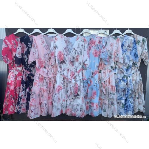 Kleid mit 3/4 Ärmeltasche für Damen (uni sl) ITALIAN Fashion IM3181746