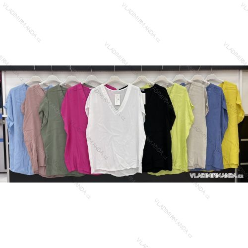 Kleid mit 3/4 Ärmeltasche für Damen (uni sl) ITALIAN Fashion IM3181746
