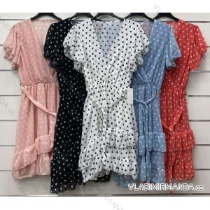 Kleid mit 3/4 Ärmeltasche für Damen (uni sl) ITALIAN Fashion IMWD20527