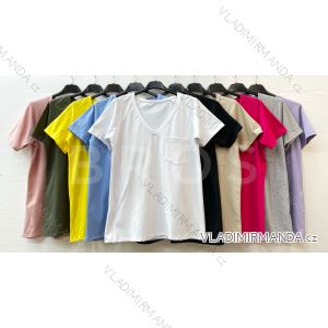 Kleid mit 3/4 Ärmeltasche für Damen (uni sl) ITALIAN Fashion IM3181746