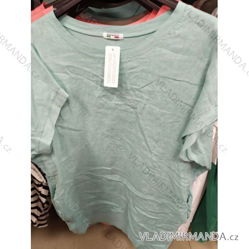 Kleid Kurzarm Damen (Uni L-2XL) ITALIENISCH MODA IMS20004