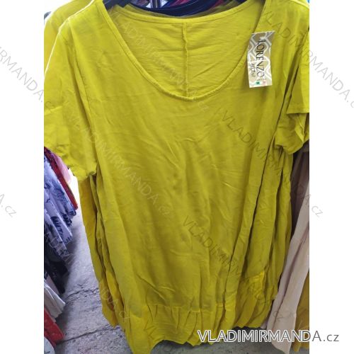 T-Shirt Kurzarm Damen (uni xl / 2xl) ITALIAN FASHION IM720038