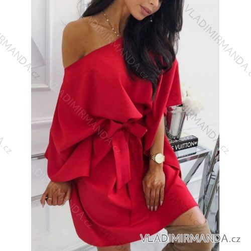 Kleid mit 3/4 Ärmeltasche für Damen (uni sl) ITALIAN Fashion IMM20SY19139