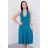 Ärmelloses kurzes Kleid (uni s / m) ITALIAN FASHION KSI-60941/D Kerosin XL