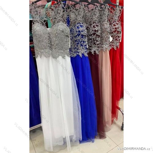 Sommerliches trägerloses Sommerkleid für Damen (UNI S-M) ITALIAN FASHION IMM20304