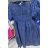 Kleid Kurzarm Damen Streifen (uni sl) ITALIENISCHE Mode IMM20099