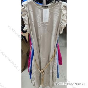 Kleid mit 3/4 Ärmeltasche für Damen (uni sl) ITALIAN Fashion IM3181746