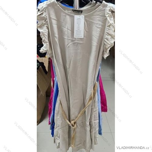 Kleid mit 3/4 Ärmeltasche für Damen (uni sl) ITALIAN Fashion IM3181746