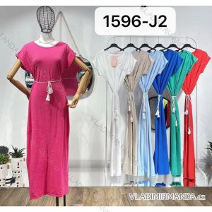 Langarm Kleid ELEGANT (uni s / m) ITALIENISCHE MODE IM919825