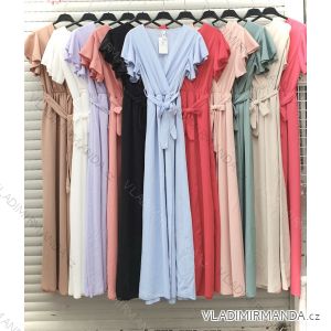 Kleid mit 3/4 Ärmeltasche für Damen (uni sl) ITALIAN Fashion IM3181746