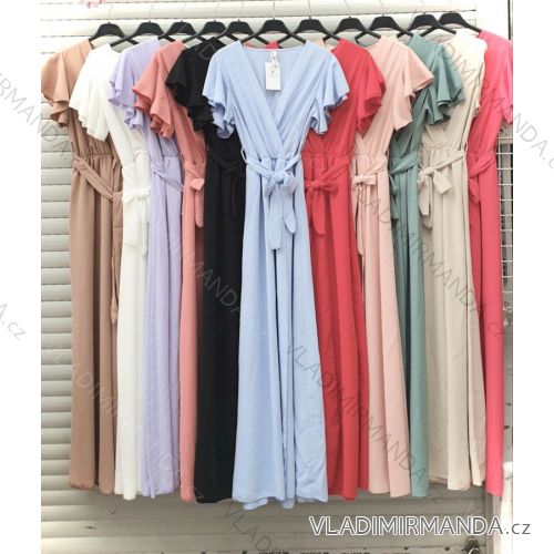 Kleid mit 3/4 Ärmeltasche für Damen (uni sl) ITALIAN Fashion IM3181746