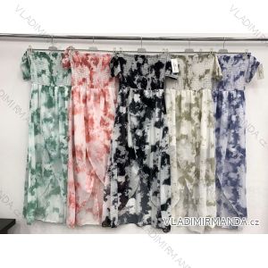 Kleid mit 3/4 Ärmeltasche für Damen (uni sl) ITALIAN Fashion IM3181746