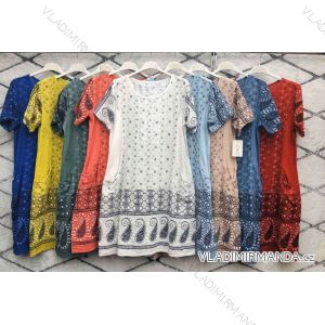 Kleid mit 3/4 Ärmeltasche für Damen (uni sl) ITALIAN Fashion IM3181746