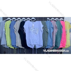 Kleid mit 3/4 Ärmeltasche für Damen (uni sl) ITALIAN Fashion IM3181746