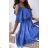 Kleid mit 3/4 Ärmeltasche für Damen (uni sl) ITALIAN Fashion IM3181746