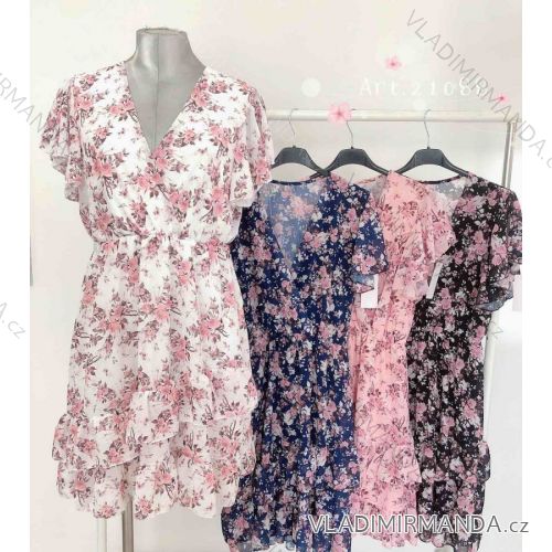 Kleid mit 3/4 Ärmeltasche für Damen (uni sl) ITALIAN Fashion IM3181746