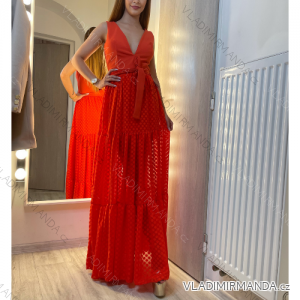 Kleidet langen Streifen der Sommerfrauen (uni sl) ITALIENISCHE Art und Weise IM918186