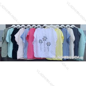Kleid mit 3/4 Ärmeltasche für Damen (uni sl) ITALIAN Fashion IM3181746