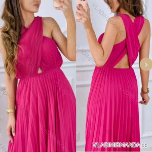 Kleid mit 3/4 Ärmeltasche für Damen (uni sl) ITALIAN Fashion IM3181746