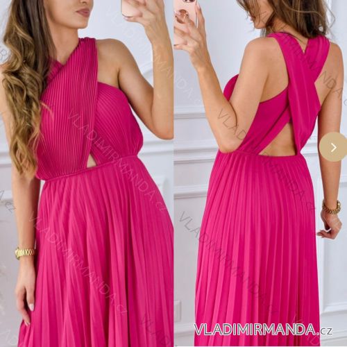 Kleid mit 3/4 Ärmeltasche für Damen (uni sl) ITALIAN Fashion IM3181746