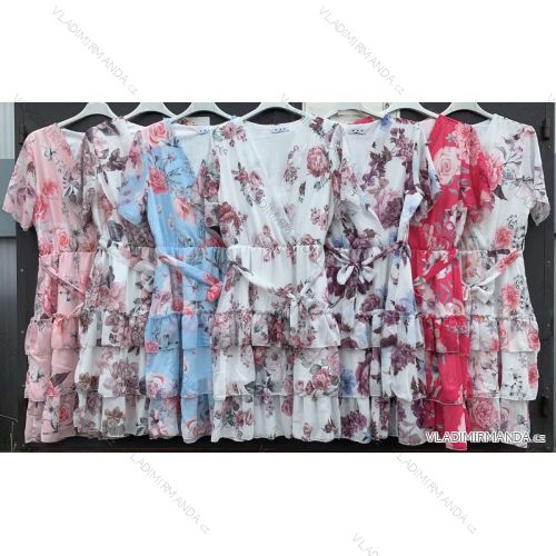 Kleid mit 3/4 Ärmeltasche für Damen (uni sl) ITALIAN Fashion IM3181746