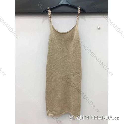 Kleid mit 3/4 Ärmeltasche für Damen (uni sl) ITALIAN Fashion IMWD20527