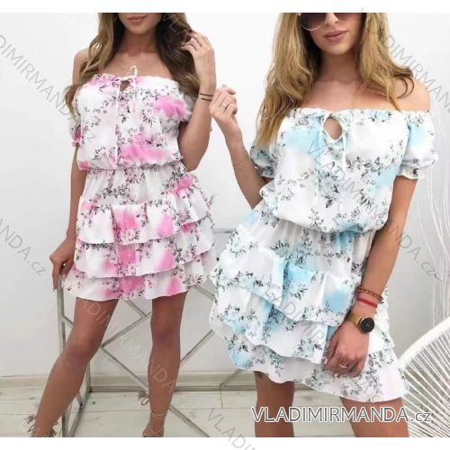 Kleid mit 3/4 Ärmeltasche für Damen (uni sl) ITALIAN Fashion IMWD20527