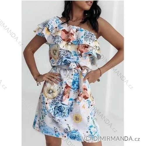 Kleid mit 3/4 Ärmeltasche für Damen (uni sl) ITALIAN Fashion IMWD20527