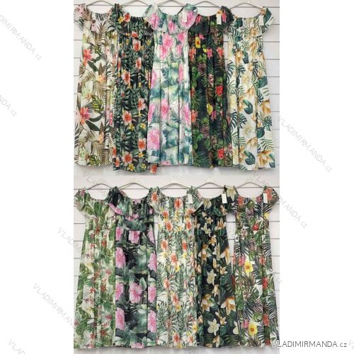 Elegantes Langarmkleid für Damen (S / M / L EINE GRÖSSE) ITALIENISCHE MODE IMWA21002