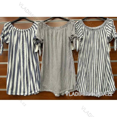 Langarm Kleid ELEGANT (uni s / m) ITALIENISCHE MODE IM919825