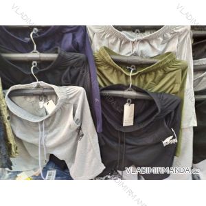 Lässige Langarm Kleid Frauen (uni s / m) MODA ITALY IM319788