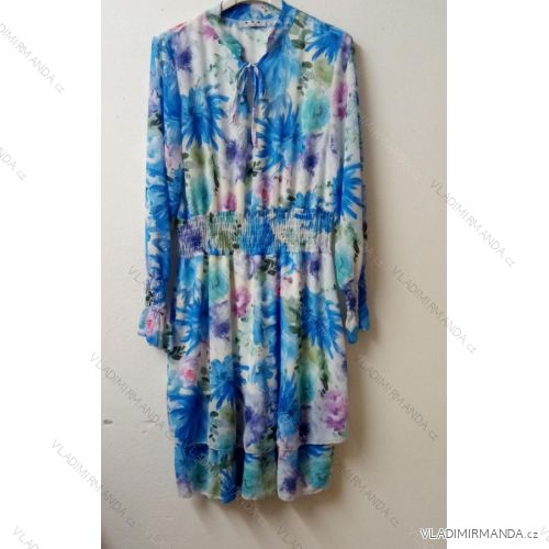 Šaty košilové 3/4 rukáv dámské tenké (uni s-l) ITALSKá MóDA IMWD201619