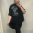 Tunika Shirt 3/4 Langarm Damen (uni M-L) ITALIENISCHE MODE IM420362 2XL-4XL grün