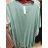 Kleid Kurzarm Damen (Uni L-2XL) ITALIENISCH MODA IMS20004