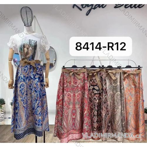 Langer Damenrock (uni s / m) ITALIAN FASHION IM9191040
