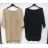 Kleid mit 3/4 Ärmeltasche für Damen (uni sl) ITALIAN Fashion IMWD20527 Gold S / M