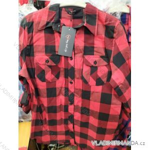 T-Shirt Kurzarm mit Spitze Frauen (Uni s / m) TURKISH FASHION TM920024