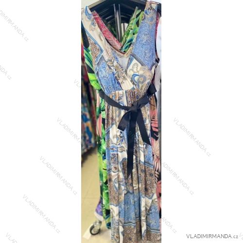 Kleid mit 3/4 Ärmeltasche für Damen (uni sl) ITALIAN Fashion IM3181746