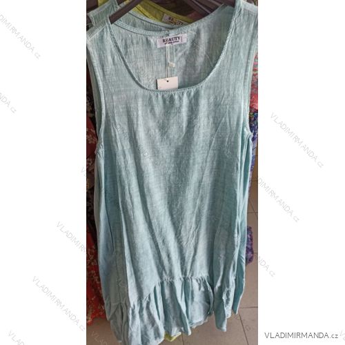 Kleid Kurzarm Damen (Uni L-2XL) ITALIENISCH MODA IMS20004