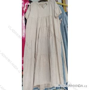 Kleid Kurzarm Damen (Uni L-2XL) ITALIENISCH MODA IMS20004