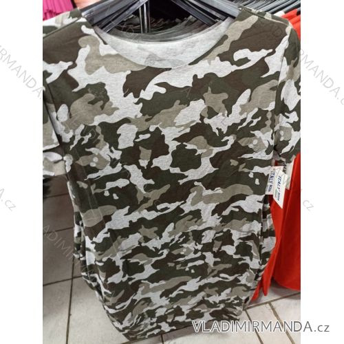 Lässiges Kurzarmkleid für Frauen (uni xl / 2xl) ITALIAN MODA IM720049
