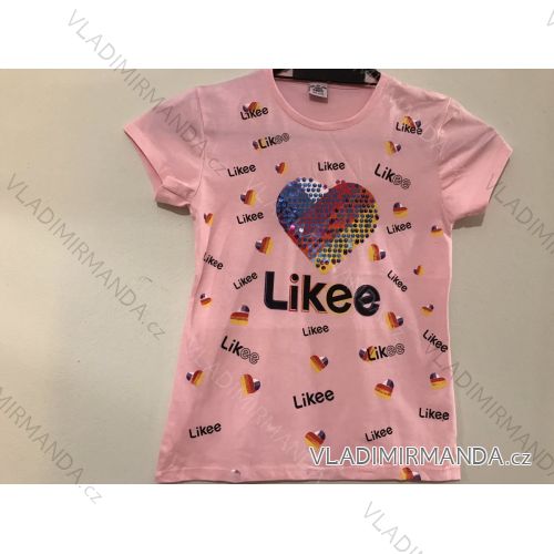 T-Shirt Kurzarm Kinder Mädchen (8-12 Jahre) TÜRKISCHE PRODUKTION TVB20011