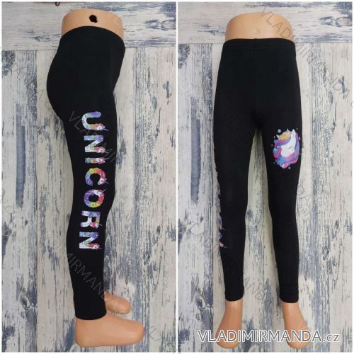 Lange Leggings mit Pailletten für Mädchen (140-164) TÜRKISCHE PRODUKTION TVB20012