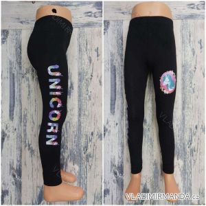 Lange Leggings mit Pailletten für Mädchen (140-164) TÜRKISCHE PRODUKTION TVB20012